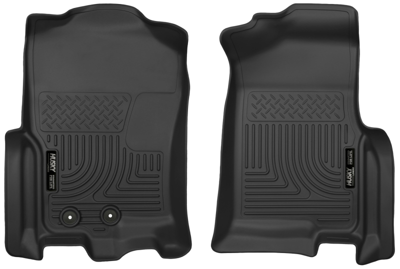 Ford Expedition Floor Mats - Front - Husky Liners - X-act Contour - Black - `11-`17